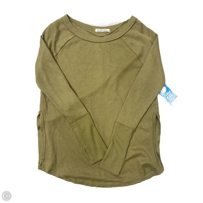 Top Long Sleeve By We The Free In Green, Size: S
