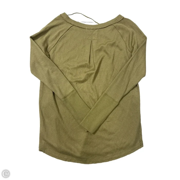 Top Long Sleeve By We The Free In Green, Size: S