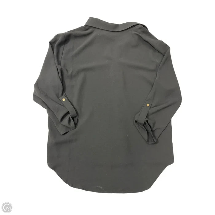 Top Long Sleeve Designer By Michael Kors In Black, Size: L