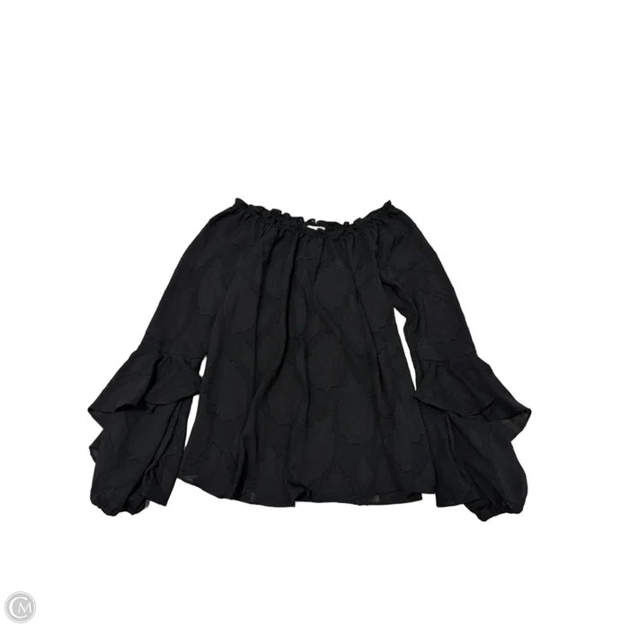 Top Long Sleeve Designer By Michael Kors In Black, Size: Xxs