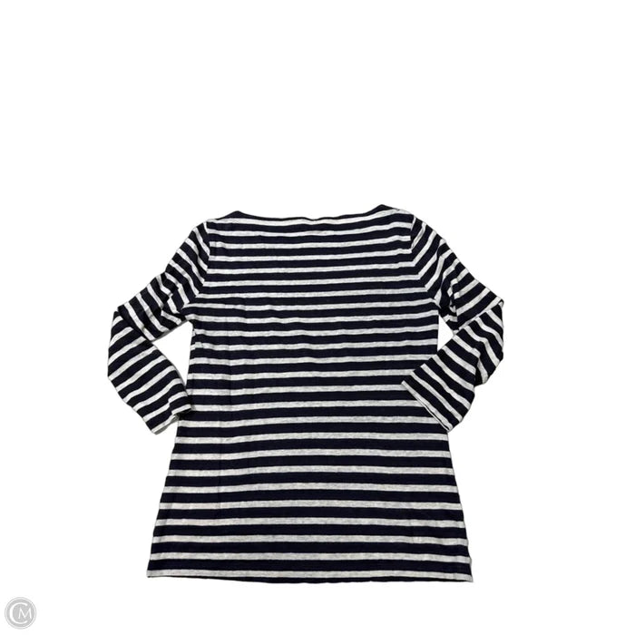 Top Long Sleeve Designer By Tory Burch In Striped Pattern, Size: M