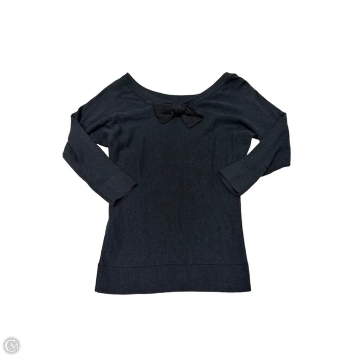 Top Long Sleeve Designer By Kate Spade In Black, Size: Xs