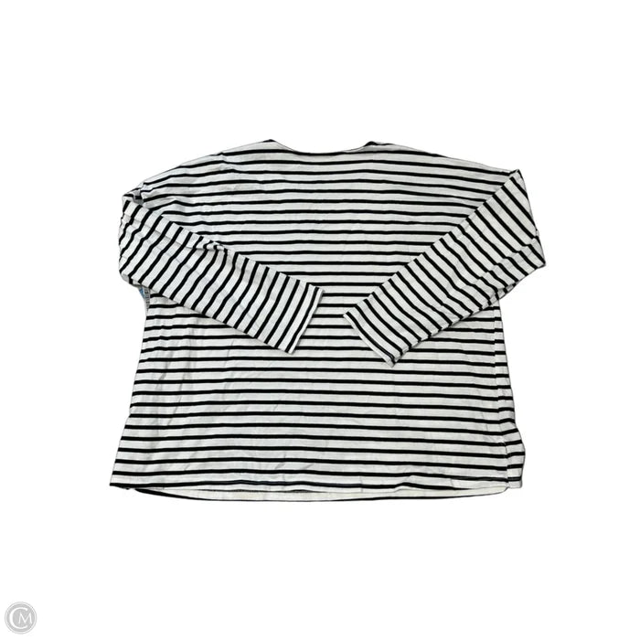 Top Long Sleeve Designer By Tuckernuck In Striped Pattern, Size: Xxl