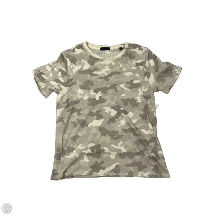 Top Short Sleeve By Atm In Camouflage Print, Size: S