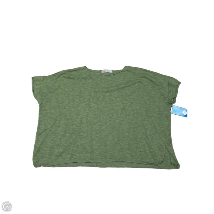 Top Short Sleeve By Free People In Green, Size: M