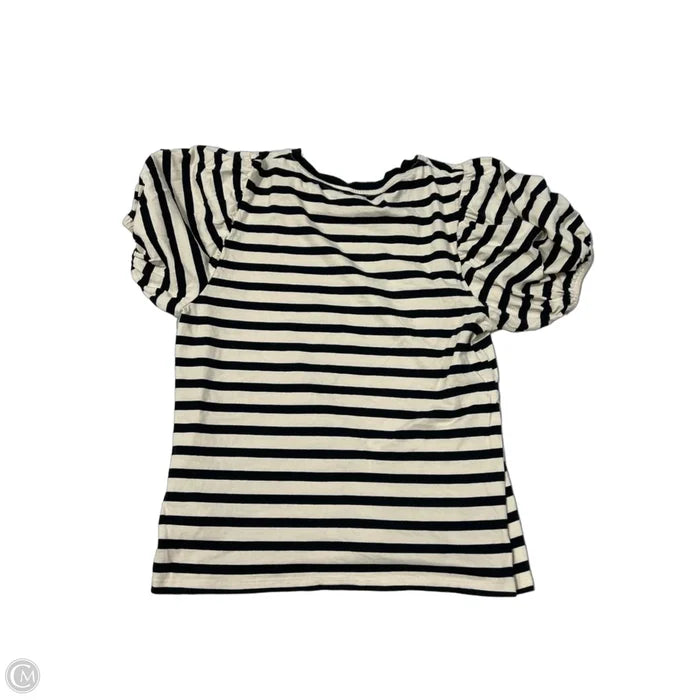 Top Short Sleeve By J. Crew In Striped Pattern, Size: L