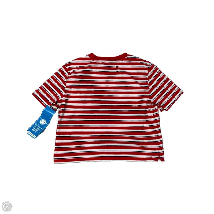 Top Short Sleeve By J. Crew In Striped Pattern, Size: Xxs