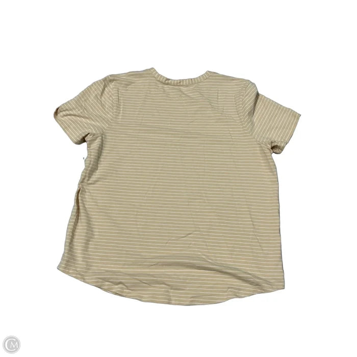 Top Short Sleeve By Lululemon In Striped Pattern, Size: 12