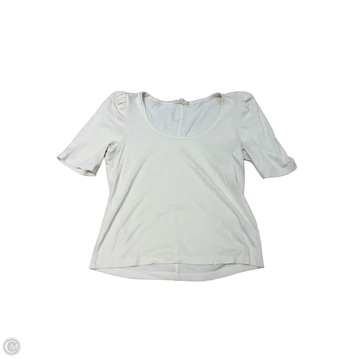 Top Short Sleeve By Madewell In Cream, Size: L