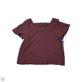 Top Short Sleeve By Madewell In Maroon, Size: Xl
