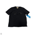 Top Short Sleeve By Michael By Michael Kors In Black, Size: Xl