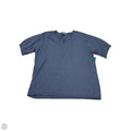 Top Short Sleeve By Milano In Blue, Size: 1x