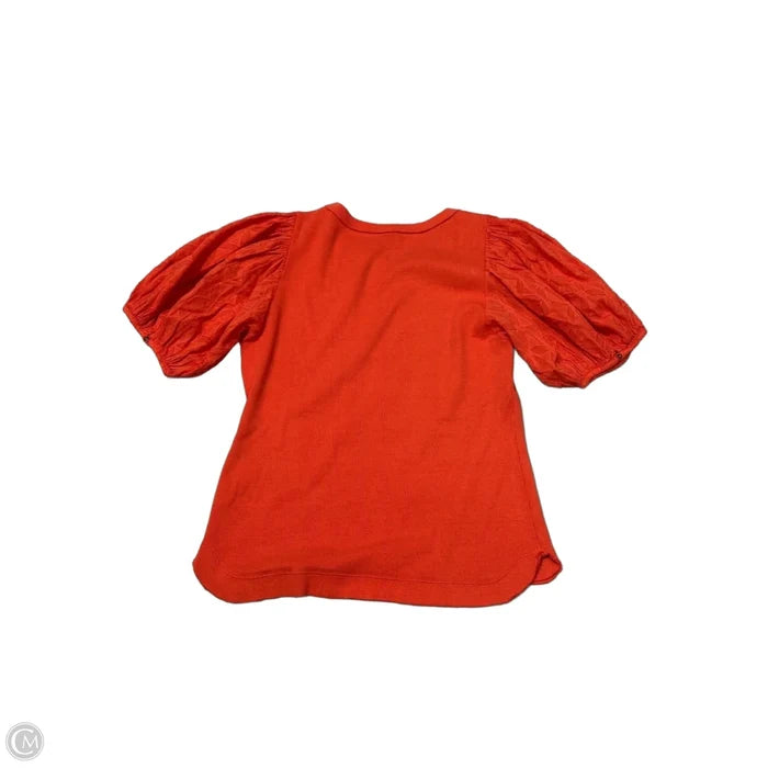 Top Short Sleeve By Pilcro In Orange, Size: M