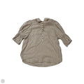 Top Short Sleeve By Pilcro In Tan & White, Size: S
