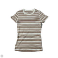 Top Short Sleeve By Three Dots In Striped Pattern, Size: S