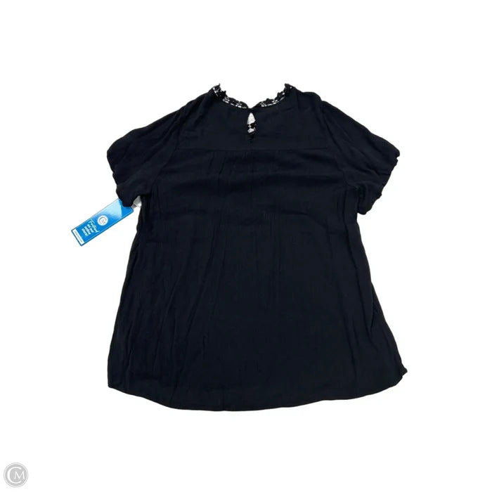 Top Short Sleeve By Torrid In Black, Size: 4x