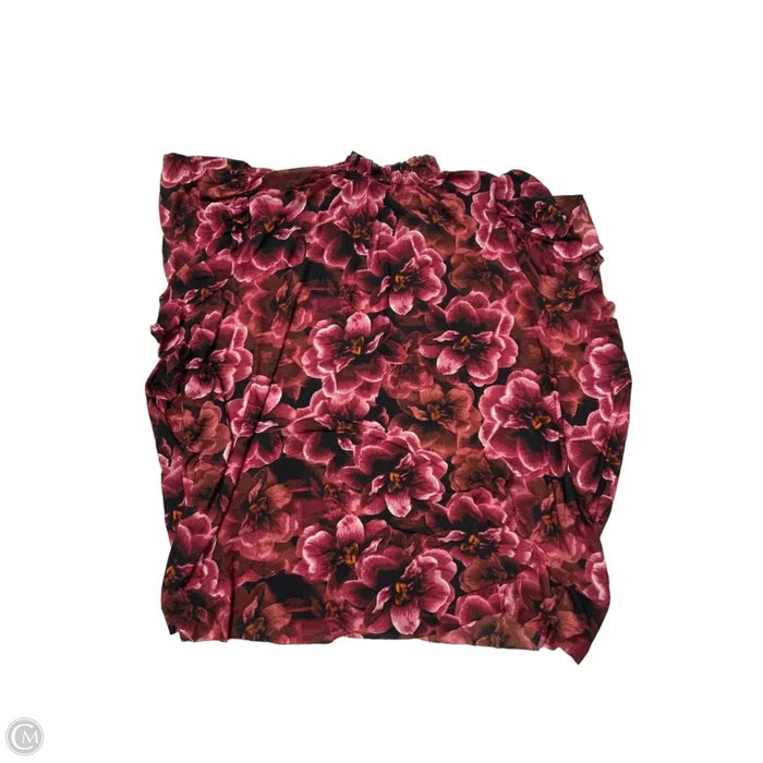 Top Short Sleeve By Torrid In Maroon, Size: 4x