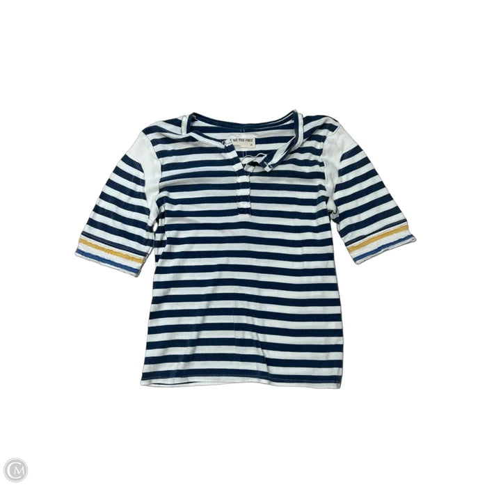Top Short Sleeve By We The Free In Striped Pattern, Size: M