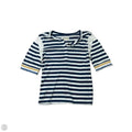Top Short Sleeve By We The Free In Striped Pattern, Size: M