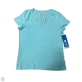 Top Short Sleeve Designer By Lilly Pulitzer In Blue, Size: Xl
