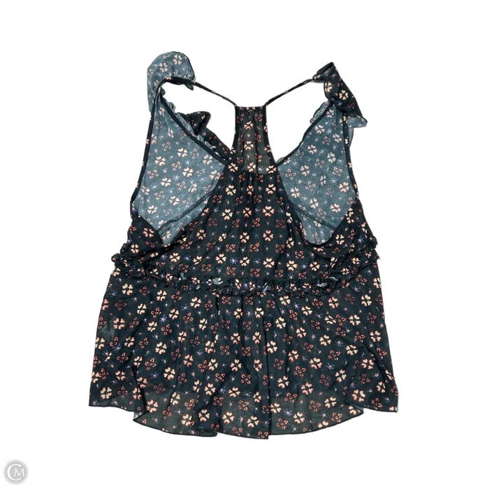 Top Sleeveless By Free People In Floral Print, Size: M