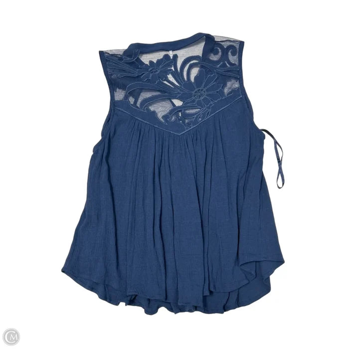 Top Sleeveless By Free People In Navy, Size: M