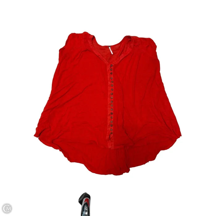 Top Sleeveless By Free People In Red, Size: L