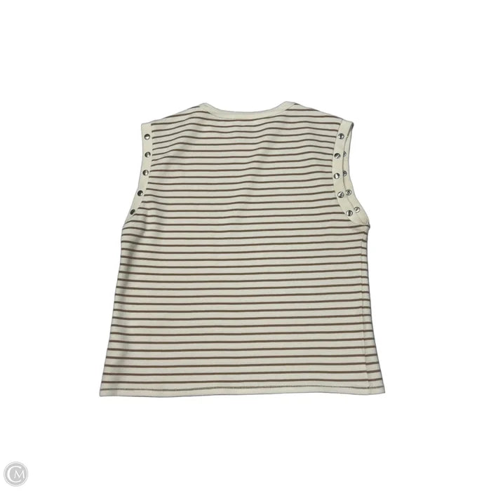 Top Sleeveless By Maeve In Striped Pattern, Size: Xxs