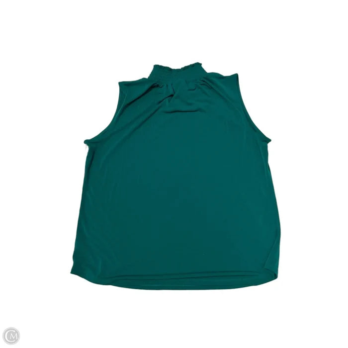 Top Sleeveless By Worthington In Green, Size: Xlp