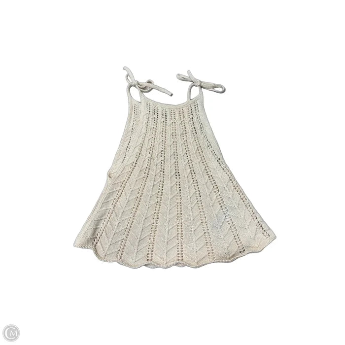 Top Sleeveless By Zara In White, Size: M
