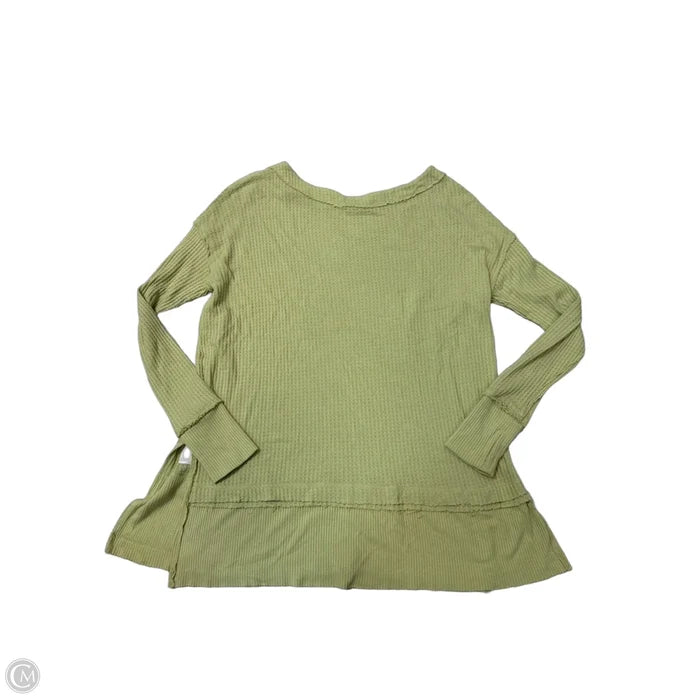 Tunic Long Sleeve By Free People In Green, Size: M