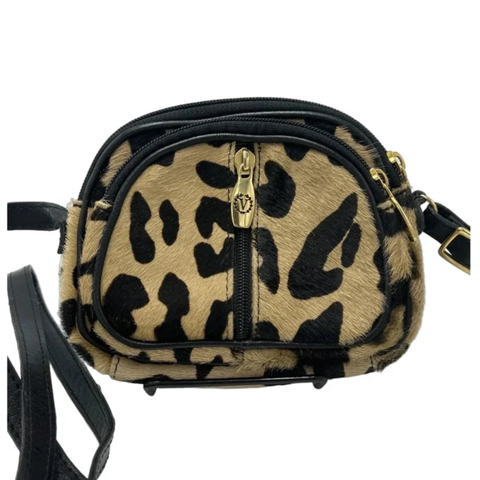 Valentina Calf Hair Designer Crossbody Handbag