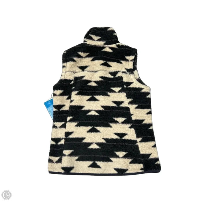 Vest Faux Fur & Sherpa By The North Face In Black & Cream, Size: M